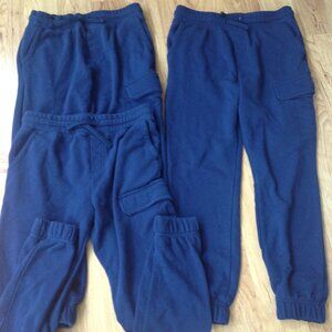 3 Pairs of Navy Blue Athletic Pants Sz 10-12